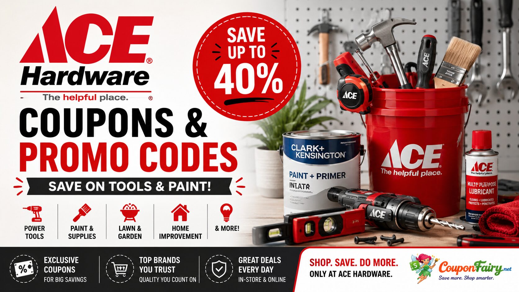 Ace Hardware Coupons & Promo Codes — Save on Tools & Paint | CouponFairy