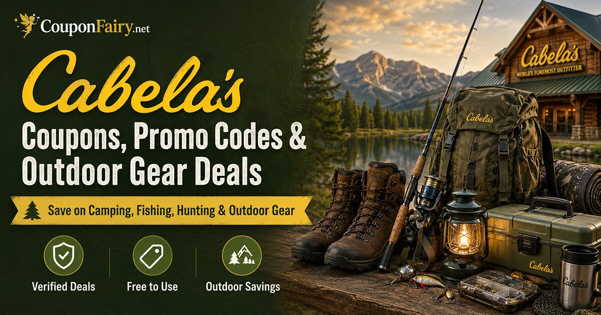 Cabela’s Coupons, Promo Codes & Outdoor Gear Deals | CouponFairy